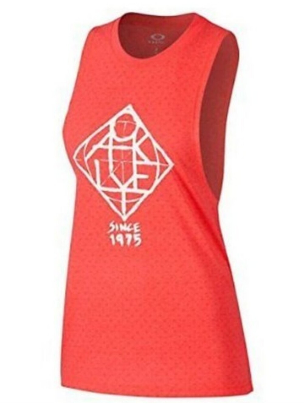 Oakley Women's Coral Orange Logo Muscle Tank